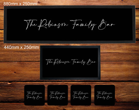 Personalised Bar Runner Mat