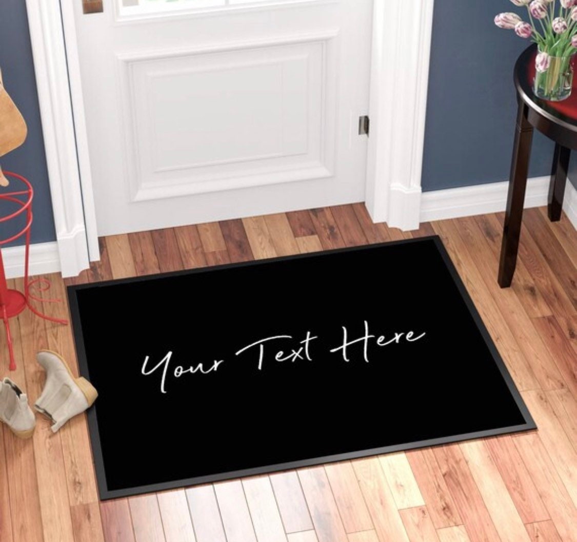 Personalised Bar Runner Mat, Your Text Here