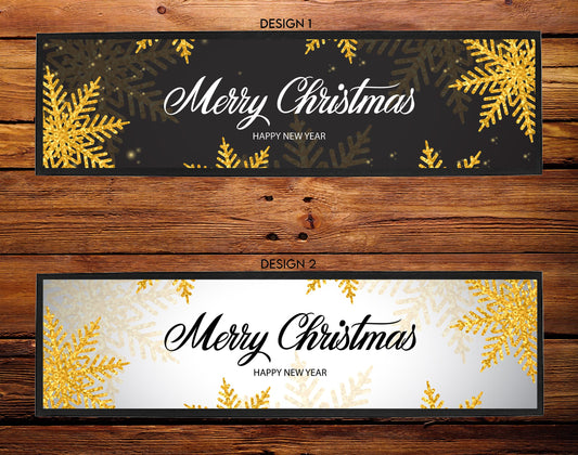 Merry Christmas Bar Runner, 4 great designs