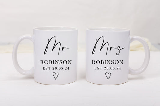 Personalised Mr & Mrs Mug/Mugs